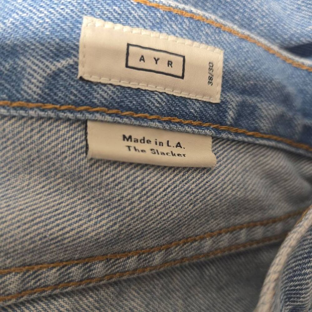 Ayr The Slacker Relaxed Straight Leg Button Fly J… - image 5